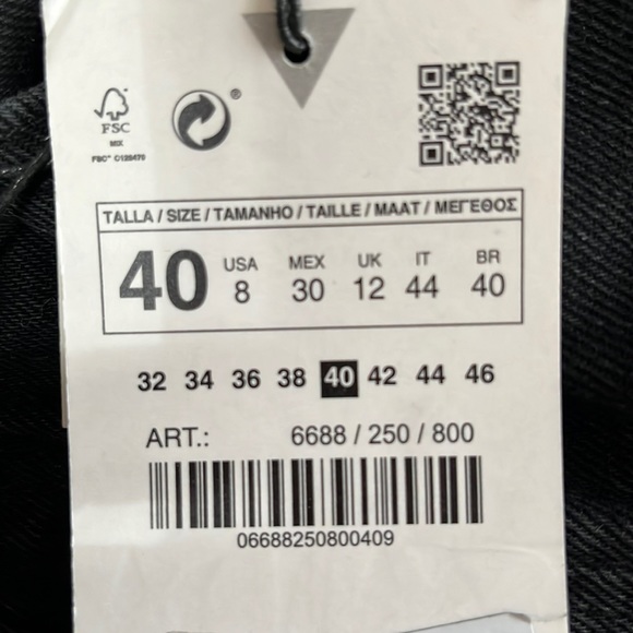 90S STRAIGHT JEANS BLACK - Picture 3 of 3